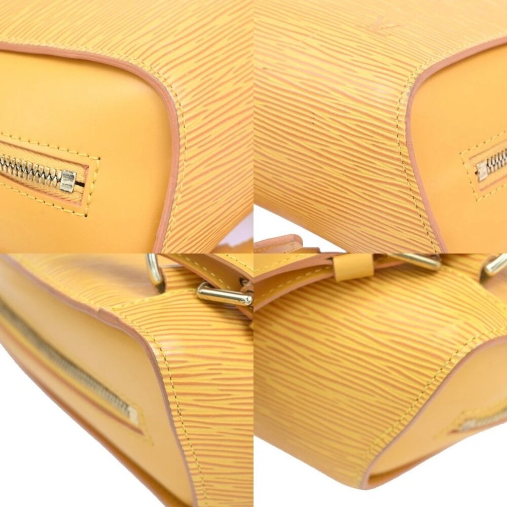 LOUIS VUITTON Logo Mabillon Backpack Bag Epi leather Yellow GHW M52239 82KC352 - Picture 14 of 15